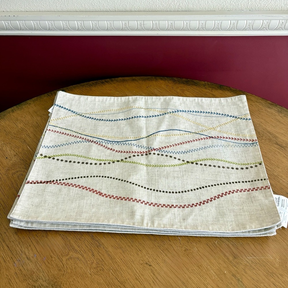 Better Homes & Gardens linen blend placemats set of 6